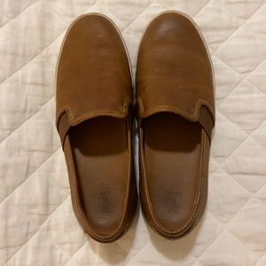 Frye leather slip on tennis shoes